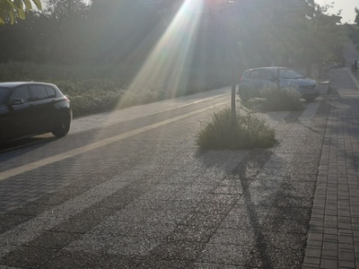 Αυτοκινητα στον πεζοδρομο