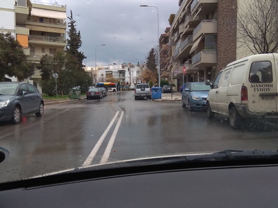 Κυκλοφοριακά προβλήματα στη Στρ. Σαράφη.