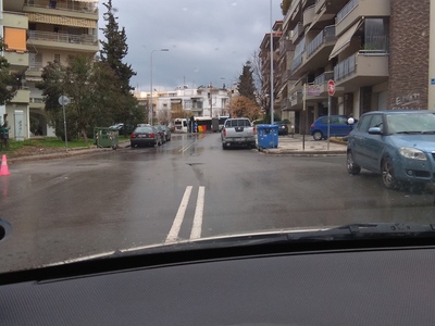 Κυκλοφοριακά προβλήματα στη Στρ. Σαράφη.