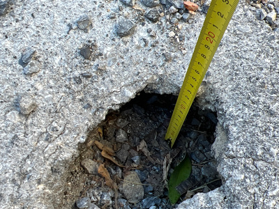 ΥΠΟΧΩΡΗΣΗ ΟΔΟΣΤΡΩΜΑΤΟΣ, ΕΠΙΦΑΝΕΙΑΣ 18cmX11cm, ΒΑΘΟΥΣ 13cm