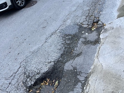 Λακουβες στην ασφαλτο 