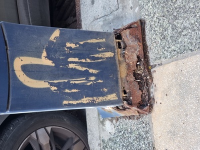 Σκουριασμένο παλιό παρκόμετρο