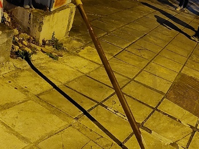 Καταστροφη σήμανσης