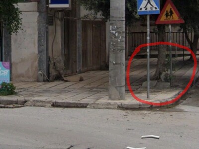 Σηκωμένες πλάκες πεζοδρομίου