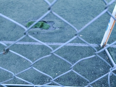 Συντήρηση γηπέδου 5Χ5 στην αυλή του 3ου δημοτικού