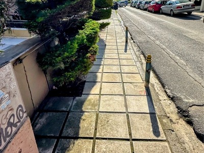 παρανομη τοποθετηση κολωνακια και ογκωδη δεντρα