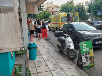 Τοποθέτηση φωτεινου σηματοδοτη στην διαβαση πεζων της Αιγαιου