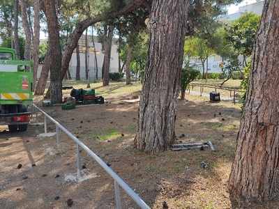 απορρίμματα σε πάρκο