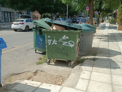 Δεν έγινε αποκομιδή απορριμμάτων  Θεμιστοκλή Σοφούλη