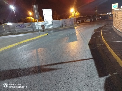 Διαγραμμισεις διαβάσεων πεζων οδών Γρηγορίου Κακουλίδη γυμναστηρίου Μικράς κ Πόντου