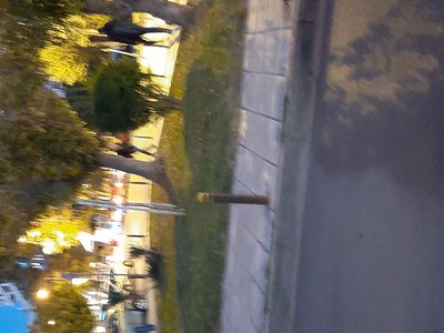 Καταστροφή κάγκελων διάβασης πεζών  Αιγαίου με Θερμαϊκού