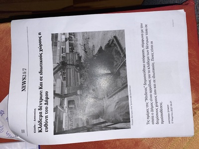 Κλάδεμα δύο σάπιων κλαδιών καρυδιάς Νικομηδείας