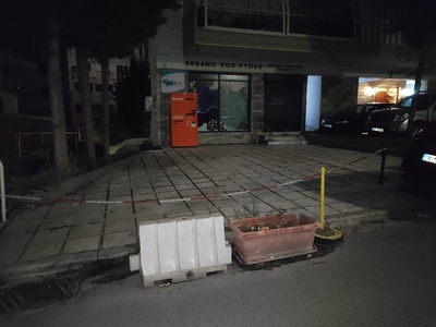 Κατάληψη θέσης πάρκινγκ  γλάστρα Σολωμού