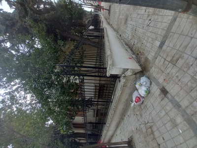 Προσωρινή τοποθέτηση πράσινου κάδου απορριμμάτων της Αγίας Παρασκευής Ανδρούτσου με Κανάρη