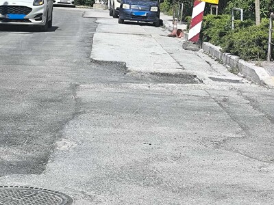 ΣΠΑΣΜΕΝΗ ΑΝΙΣΟΠΕΔΗ ΑΣΦΑΛΤΟΣ ΣΕ ΟΛΟ ΤΟ ΜΗΚΟΣ ΤΗΣ ΚΑΦΑΝΤΑΡΗ