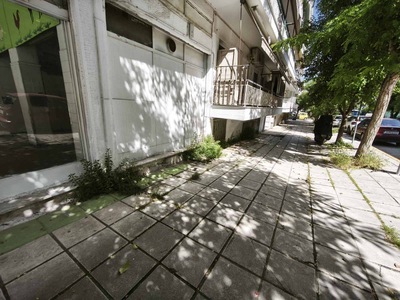 Χόρτα στο πεζοδρόμιο της Βουλγαροκτονου   μεταξύ Δαβάκη και Φωκαίας.