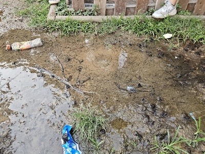 Διαρροη νερου στο παρκο της Αιγαίου