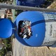 Street side walk cleaning - glass bin full    Κωνσταντίνου Γαβριηλίδη