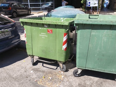 Αντικατάσταση πράσινου κάδου  Θεμιστοκλή Σοφούλη