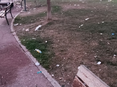 Σκουπιδότοπος το πάρκου Κυρίλλου και Μεθοδίου