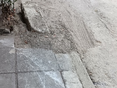 επισκευή πεζοδρομίου 	Σεβαστειας