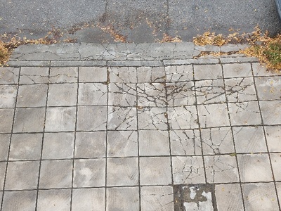 Καθιζηση πεζοδρομίου 	Κύπρου