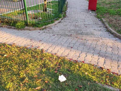 καταθαριοτητα γυρω απο την παιδική χαρά  	Μιχαλακοπούλου