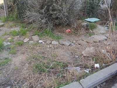 πεζοδρόμια  Γωνία Καππαδοκίας με Καραβαγγέλη