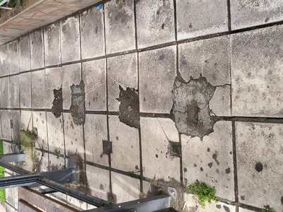 Αποκατάσταση πεζοδρομίου  ΚΕΡΑΣΟΎΝΤΟΣ