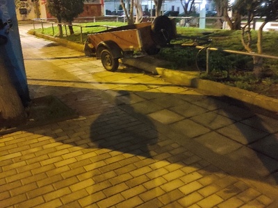 τρέιλερ  πανω στο πάρκο  Ιουστινιανού