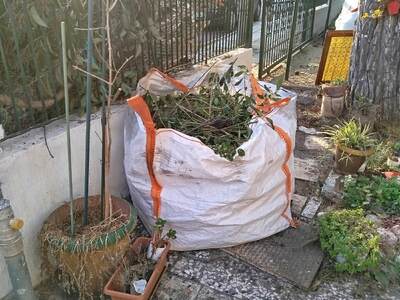 Αποκομιδή αποβλήτων κηπου  Παύλου Μελά