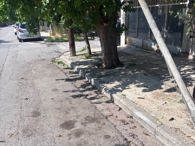 καθιζηση δρομου  Τραπεζούντος
