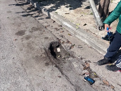 καθιζηση δρομου  Τραπεζούντος