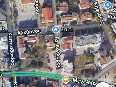 κανουργια πεζοδρομια με θεσεις σταθμευσης   περιοχή Βότση στους δρόμους Καππαδοκίας Κολλάρου ΑΛΚΥΩΝΟΣ
