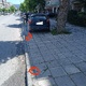 τοποθέτηση κολωνακια στο πεζοδρόμιο  Αιγαίου