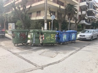 Κάδοι αποκομιδής απορριμμάτων  Επανωμής και Ερατύρας