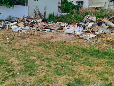 Αίτημα καθαρισμού οικοπέδου από ογκώδη αντικείμενα και απορρίμματα  Αλιστράτης