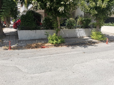 Επανατοποθέτηση εύκαμπτου κώνου   διασταύρωση Φαναρίου με Αντιγόνης