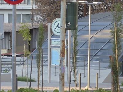 μετρο Καλαμαριάς κολωνες συντήρηση  Αιγαίου
