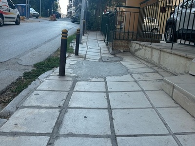 Καθίζηση πεζοδρομίου