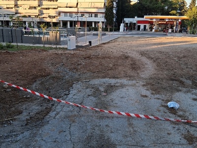 προαυλιος χώρος Μετρο Νεα Κρηνη  Ισμήνης
