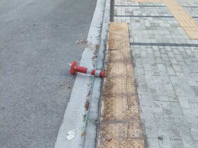 Αποκόλληση κώνου στη πλατεία Ύδρας