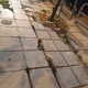 πεζοδρόμιο σπασμενο  Ανδριανουπόλεως από τη. αριστερή πλευρά ανεβαίνοντας