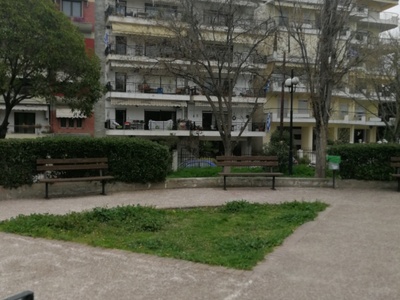 Φύτευση δέντρων σε παιδική χαρά. 